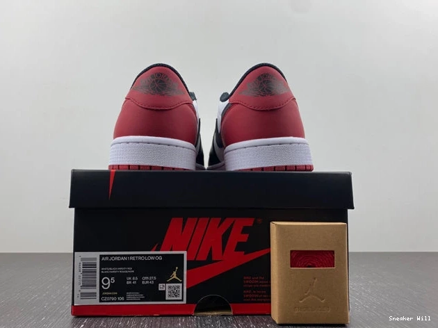 623 Low 1 Black Jordan 7771 Toe CZ0790- TopPick 0610